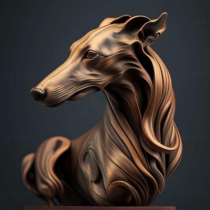 3D model Horthaya greyhound dog (STL)